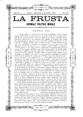 La frusta Mittwoch 4. November 1874