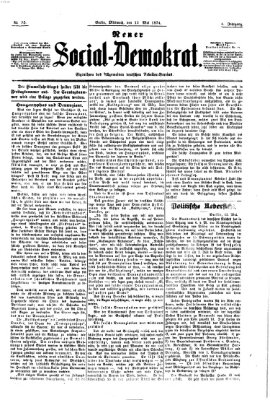 Neuer Social-Demokrat Mittwoch 13. Mai 1874
