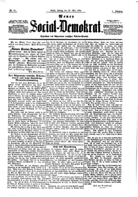 Neuer Social-Demokrat Freitag 29. Mai 1874