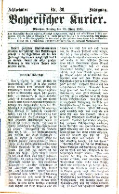 Bayerischer Kurier Freitag 27. März 1874
