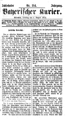 Bayerischer Kurier Dienstag 4. August 1874