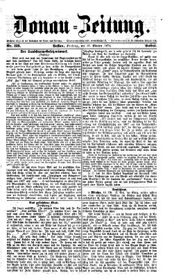 Donau-Zeitung Freitag 16. Oktober 1874