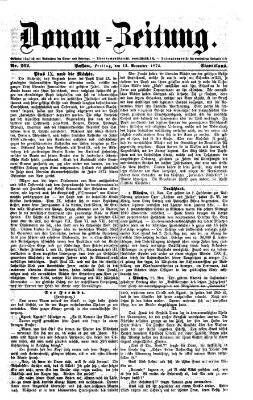 Donau-Zeitung Freitag 13. November 1874
