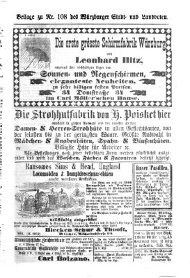 Würzburger Stadt- und Landbote Mittwoch 6. Mai 1874