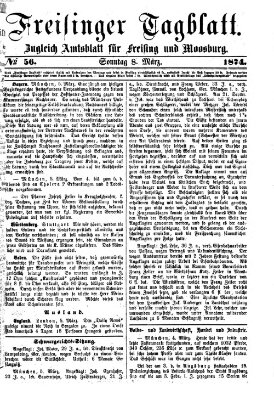 Freisinger Tagblatt (Freisinger Wochenblatt) Sonntag 8. März 1874