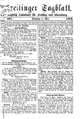 Freisinger Tagblatt (Freisinger Wochenblatt) Sonntag 3. Mai 1874