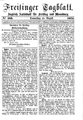 Freisinger Tagblatt (Freisinger Wochenblatt) Donnerstag 20. August 1874