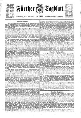 Fürther Tagblatt Donnerstag 7. Mai 1874