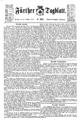 Fürther Tagblatt Freitag 30. Oktober 1874