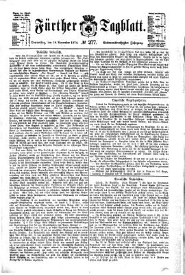 Fürther Tagblatt Donnerstag 19. November 1874