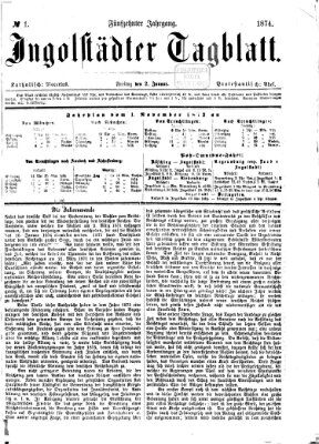 Ingolstädter Tagblatt Freitag 2. Januar 1874