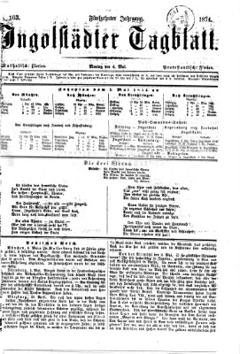 Ingolstädter Tagblatt Montag 4. Mai 1874