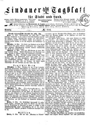 Lindauer Tagblatt für Stadt und Land Sonntag 17. Mai 1874