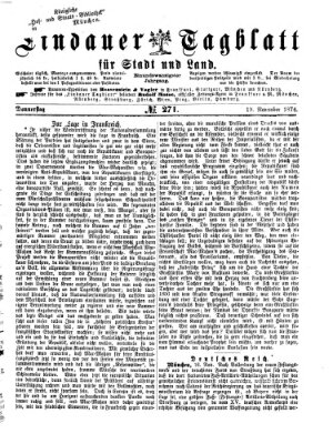 Lindauer Tagblatt für Stadt und Land Donnerstag 19. November 1874