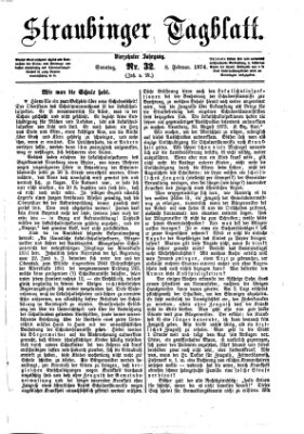 Straubinger Tagblatt Sonntag 8. Februar 1874