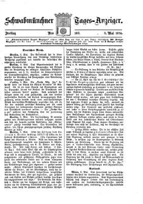 Schwabmünchner Tages-Anzeiger Freitag 8. Mai 1874
