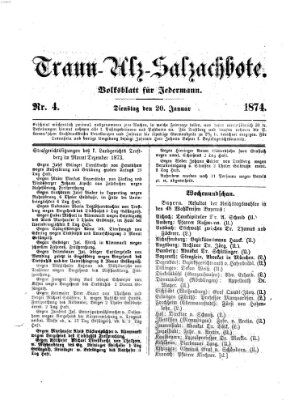Traun-Alz-Salzachbote Dienstag 20. Januar 1874