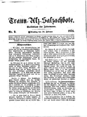 Traun-Alz-Salzachbote Dienstag 10. Februar 1874