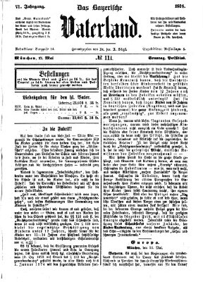 Das bayerische Vaterland Sonntag 17. Mai 1874