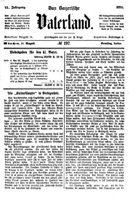 Das bayerische Vaterland Samstag 29. August 1874