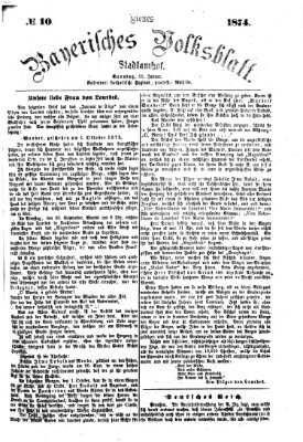 Neues bayerisches Volksblatt Sonntag 11. Januar 1874