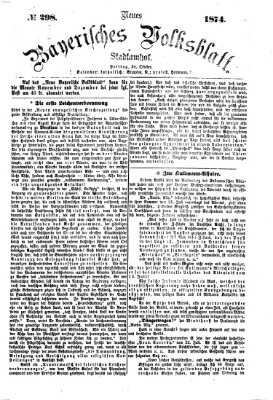 Neues bayerisches Volksblatt Freitag 30. Oktober 1874