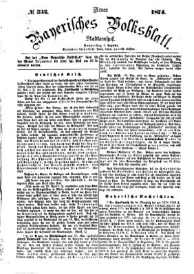 Neues bayerisches Volksblatt Donnerstag 3. Dezember 1874