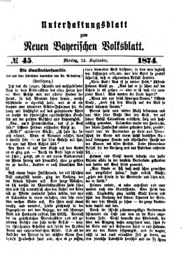 Neues bayerisches Volksblatt Montag 14. September 1874