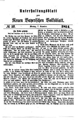 Neues bayerisches Volksblatt Montag 7. Dezember 1874