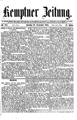 Kemptner Zeitung Samstag 26. September 1874