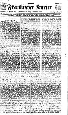 Fränkischer Kurier Sonntag 11. Januar 1874