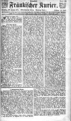 Fränkischer Kurier Dienstag 27. Januar 1874