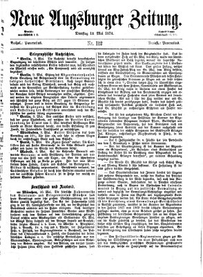 Neue Augsburger Zeitung Dienstag 12. Mai 1874