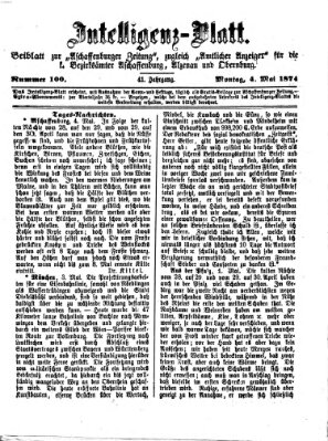 Aschaffenburger Zeitung Montag 4. Mai 1874