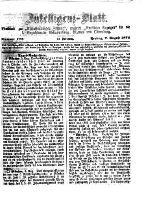 Aschaffenburger Zeitung Freitag 7. August 1874