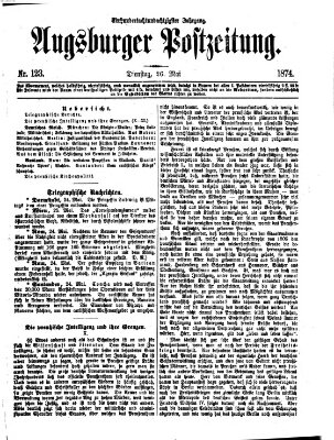 Augsburger Postzeitung Dienstag 26. Mai 1874