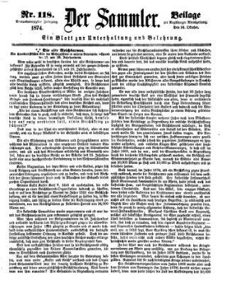 Der Sammler (Augsburger Abendzeitung) Samstag 24. Oktober 1874