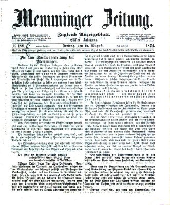 Memminger Zeitung Freitag 14. August 1874