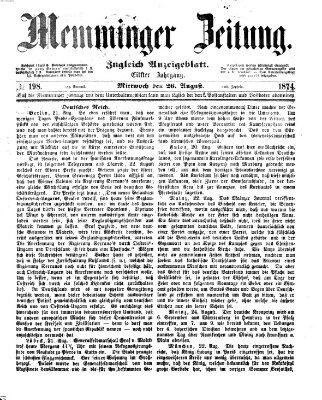 Memminger Zeitung Mittwoch 26. August 1874