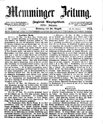 Memminger Zeitung Sonntag 30. August 1874