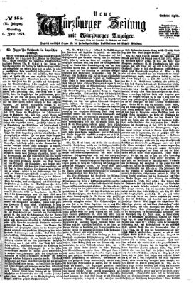 Neue Würzburger Zeitung Samstag 6. Juni 1874