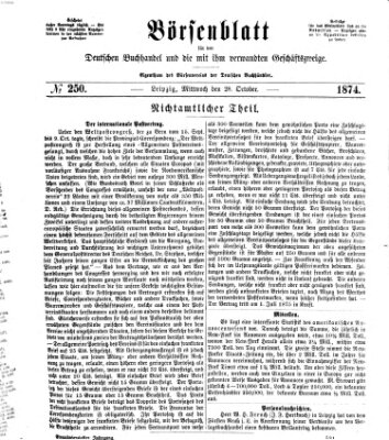 Börsenblatt für den deutschen Buchhandel Mittwoch 28. Oktober 1874