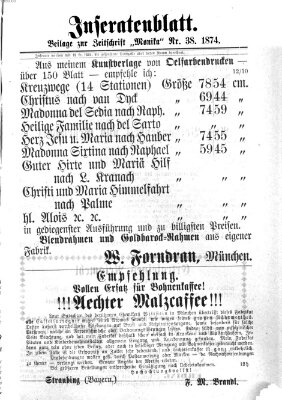 Katholische Schulzeitung (Bayerische Schulzeitung) Mittwoch 23. September 1874