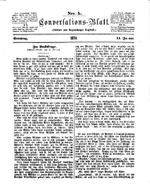 Regensburger Conversations-Blatt (Regensburger Tagblatt) Sonntag 11. Januar 1874