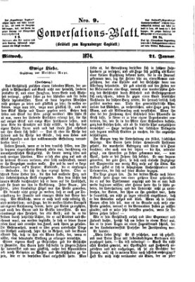 Regensburger Conversations-Blatt (Regensburger Tagblatt) Mittwoch 21. Januar 1874