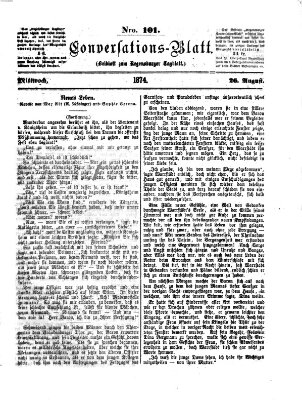 Regensburger Conversations-Blatt (Regensburger Tagblatt) Mittwoch 26. August 1874