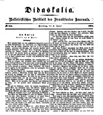 Didaskalia Freitag 5. Juni 1874