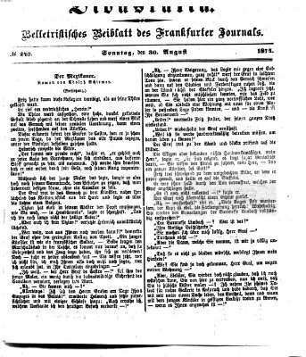 Didaskalia Sonntag 30. August 1874