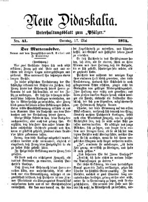 Neue Didaskalia (Pfälzer) Sonntag 17. Mai 1874