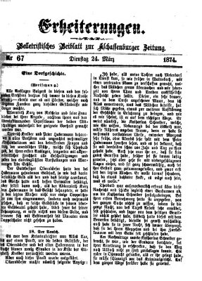Erheiterungen (Aschaffenburger Zeitung) Dienstag 24. März 1874